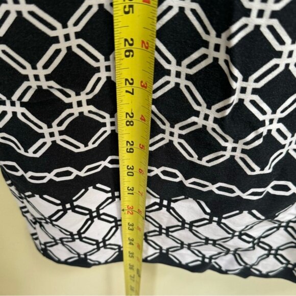 Tradition Vintage Cotton Graphic Sheath Stretch Midi Dress Sleeveless ZipSlit 12 - Picture 16 of 16